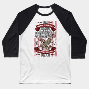 Merry Christmas America Baseball T-Shirt